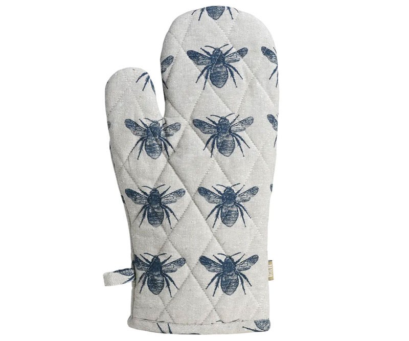 Honey Bee Oven Glove - Blueberry